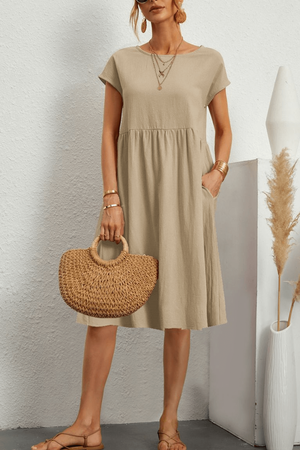 Vestido Soltinho Midi - Vintage