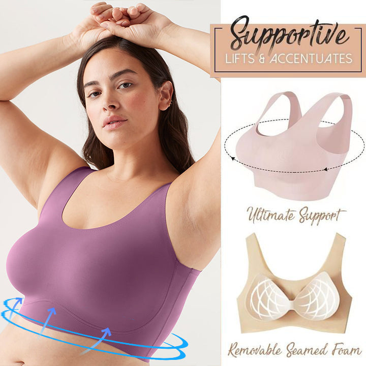 Plus Size Ice Silk Comfort Bra