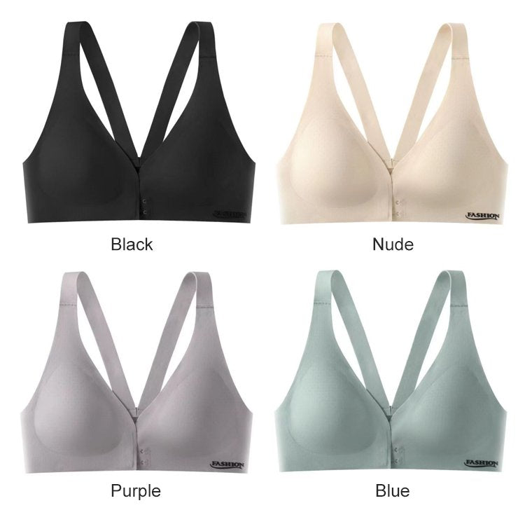 Women’s Seamless Ice Silk Front Closure Bra