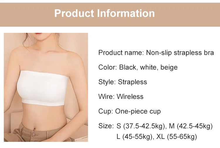 Strapless Ice Silk Bra