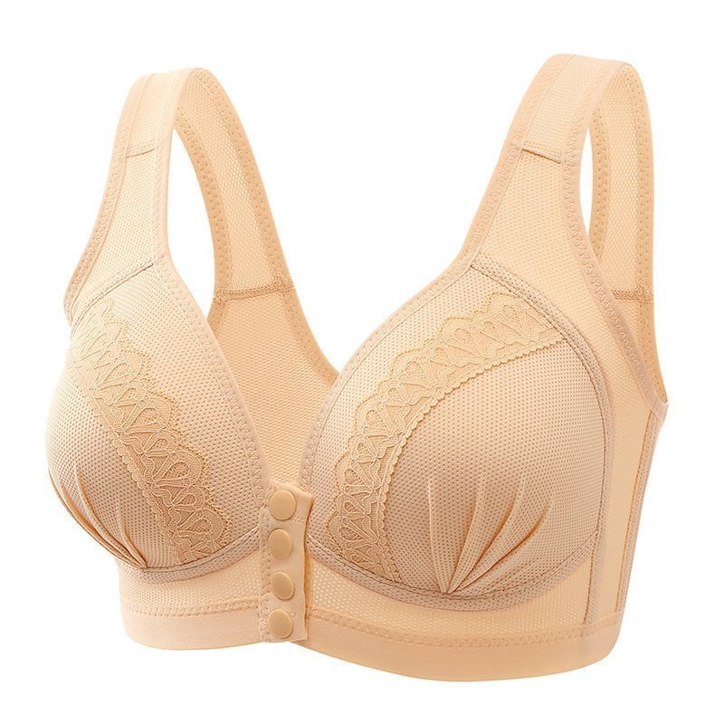 BUY 1 GET 2 FREE - 2023 Front Button Breathable Skin-Friendly Cotton Bra