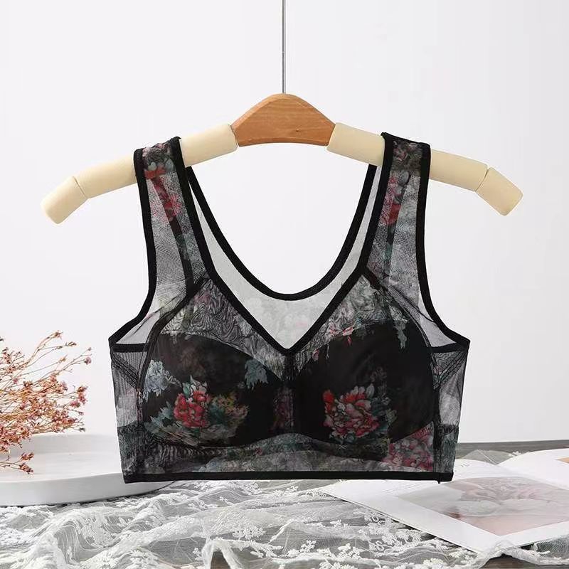 Lace Buttonless Comfortable Bra