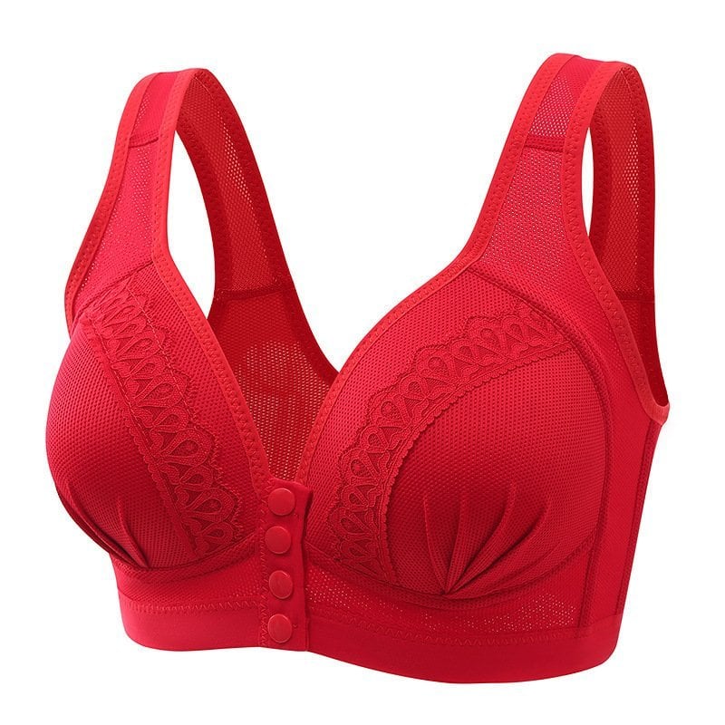 BUY 1 GET 2 FREE - 2023 Front Button Breathable Skin-Friendly Cotton Bra