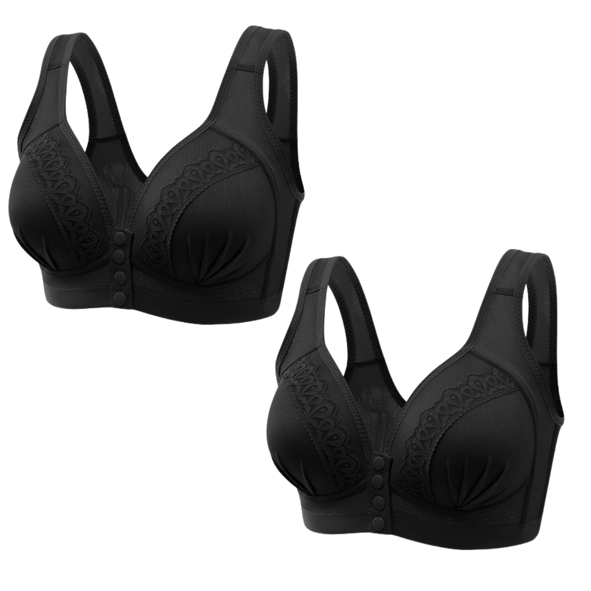 Kit Sutiã Push Up Fecho Frontal - Monalisa