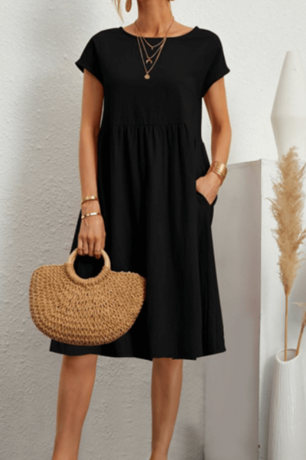 Vestido Soltinho Midi - Vintage