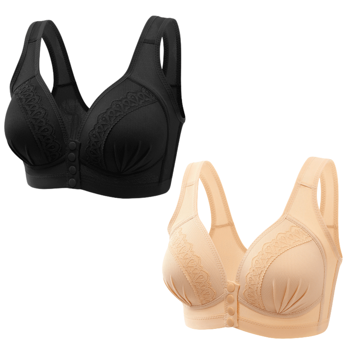 Kit Sutiã Push Up Fecho Frontal - Monalisa